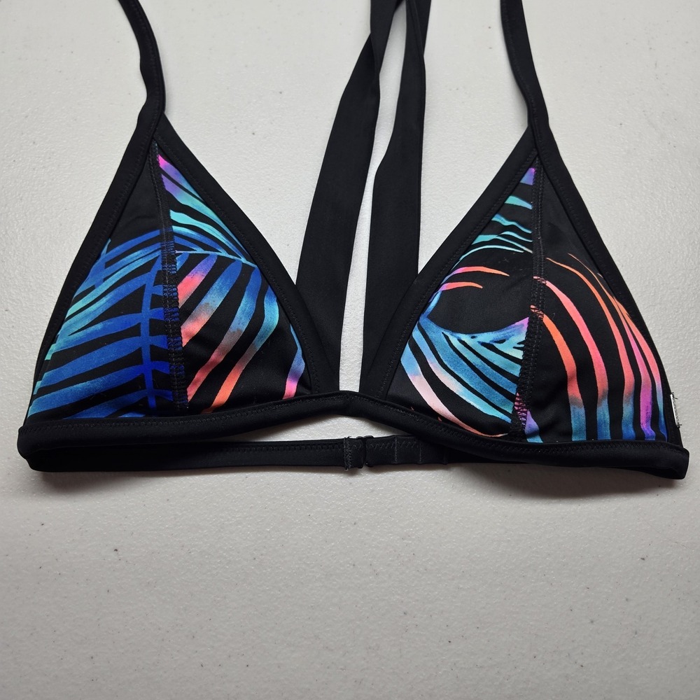 PINK Victoria's Secret‎ Women Bra S Black Bikini Top Wireless Halter